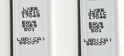 KIT DE LEDS ORIGINAL PARA TV LG 22 PIEZAS / NUMERO DE PARTE EAV65059401 / EAV65059501 / SSC_Y23 SLIM TRIDENT_86UR90_LGD_A_S / SSC_Y23 SLIM TRIDENT_86UR90_LGD_B_S / PANEL NC860TQF-AAMHA / DISPLAY LC860DQR (SR)(A1) /MODELO 86UR8000AUA.BUSWLKR - Imagen 3