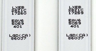 KIT DE LEDS ORIGINAL PARA TV LG 22 PIEZAS / NUMERO DE PARTE EAV65059401 / EAV65059501 / SSC_Y23 SLIM TRIDENT_86UR90_LGD_A_S / SSC_Y23 SLIM TRIDENT_86UR90_LGD_B_S / PANEL NC860TQF-AAMHA / DISPLAY LC860DQR (SR)(A1) /MODELO 86UR8000AUA.BUSWLKR - Imagen 8