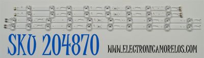 KIT DE LEDS ORIGINAL PARA TV SAMSUNG 4 PIEZAS / NUMERO DE PARTE BN96-58286A / BN96-58287A / DU7K_SVC550FK7_L / DU7K_SVC550FK7_R / TYPE_REV1.0_231102 / 58286A / 58287A / PANEL CY-BD055HGXV2H / DISPLAY LC550EQC (SP)(A3) / MODELO UN55DU7200BXZA WB01