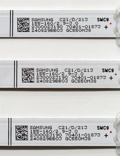 KIT DE LEDS ORIGINAL PARA TV VIZIO 3 PIEZAS / NUMERO DE PARTE 303GC550108CD / GC55D12-ZC42AG-03CD / B005P00107385A / 2300023190 / 70401-01873 / 240829BB03 / GC550M38 / PANEL BOEI550WQ1 / DISPLAY HV550QUB-F70 REV.2.0 / MODELO V4K55M-0804 LBVFV9GA - Imagen 4