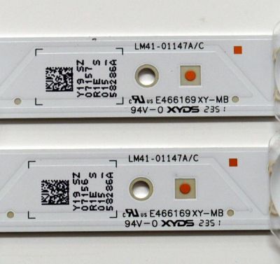 KIT DE LEDS ORIGINAL PARA TV SAMSUNG 4 PIEZAS / NUMERO DE PARTE BN96-58286A / BN96-58287A / LM41-01147A / LM41-01148A / L1_DU7K_E5_CFM_R10(1) / L1_DU7K_E5_CFM_L8(1) / PANEL CY-BD055HGXV2H / DISPLAY LC550EQC (SP)(A3) / MODELO UN55DU7200BXZA WB01 - Imagen 5