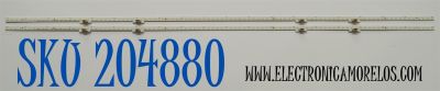 KIT DE LEDS ORIGINAL PARA TV HISENSE 2 PIEZAS / NUMERO DE PARTE JL.E6506G414 / JL.E6506G414-003AS-R8N-M-HF / HE650X3U61-T0L8KC+2024011902+JL.E6506G414-003AS-R8N-M-HF / PANEL HE650X3U61-T0L1 / DISPLAY  PT650GT02-7 VER.1.0 / MODELO 65S75N