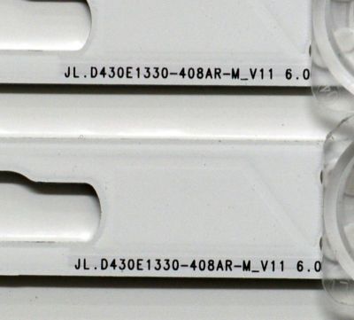 KIT DE LEDS ORIGINAL PARA TV SAMSUNG 4 PIEZAS / NUMERO DE PARTE BN96-58282A / BN96-58283A / JL.D430E1330-408AL-M_V11 6.0 / JL.D430E1330-408AR-M_V11 6.0 / 58282A / 58283A / PANEL CY-BD043HGAV2H / DISPLAY T430QVN03.P / MODELO UN43DU7200DXZA AB06 - Imagen 5