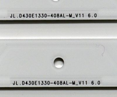 KIT DE LEDS ORIGINAL PARA TV SAMSUNG 4 PIEZAS / NUMERO DE PARTE BN96-58282A / BN96-58283A / JL.D430E1330-408AL-M_V11 6.0 / JL.D430E1330-408AR-M_V11 6.0 / 58282A / 58283A / PANEL CY-BD043HGAV2H / DISPLAY T430QVN03.P / MODELO UN43DU7200DXZA AB06 - Imagen 4