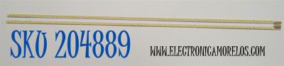 KIT DE LEDS ORIGINAL PARA TV LG 2 PIEZAS / NUMERO DE PARTE 55" V6 EDGE FHD / 55" V6 EDGE FHD REV1.0 1 L-TYPE / 55" V6 EDGE FHD REV1.0 1 R-TYPE / PANEL LC550EUF (SD)(A1) / MODELO 55LV355B-UA / 55LV355B-UA.AUSYLJR