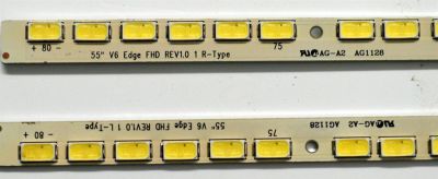 KIT DE LEDS ORIGINAL PARA TV LG 2 PIEZAS / NUMERO DE PARTE 55" V6 EDGE FHD / 55" V6 EDGE FHD REV1.0 1 L-TYPE / 55" V6 EDGE FHD REV1.0 1 R-TYPE / PANEL LC550EUF (SD)(A1) / MODELO 55LV355B-UA / 55LV355B-UA.AUSYLJR - Imagen 2