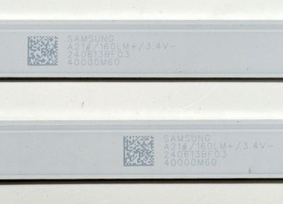 KIT DE LEDS ORIGINAL PARA TV VIZIO 2 PIEZAS / NUMERO DE PARTE 30340008007D / LED40D08-ZC62AG-09D / B005P00106302A / 240613BF03 / 40000M60 / DISPLAY V400HJ9-PE1 REV.C4 / MODELO VFD40M-0810 / VFD40M-0810 LMC1T9JA - Imagen 2