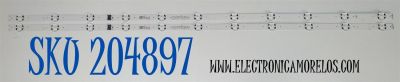 KIT DE LEDS ORIGINAL PARA TV LG 2 PIEZAS / NUMERO DE PARTE LC43490149A / SSC_Y25 UHD OD30 43UA75_BOE_S / SSC_Y25 UHD OD30 43UA75_BOE_REV00_240508 / BOE 430Q8 / PANEL HC430DQG-ABLA1-9145 / DISPLAY HV430QUB-F7F / MODELO 43UA7500ZUA / 43UA7500ZUA.AUSFLJD