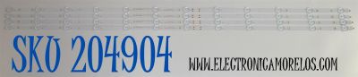 KIT DE LEDS ORIGINAL PARA TV ROKU SELECT SERIES 4 PIEZAS / NUMERO DE PARTE 3035512008BD / LED55D12-ZC62AG-11BDF / B005P00105667A / 23080BC10 / 5500M015 / DISPLAY ST5461D18-2 VER.2.1 / MODELO 55R4A5X