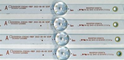 KIT DE LEDS ORIGINAL PARA TV ROKU SELECT SERIES 4 PIEZAS / NUMERO DE PARTE 3035512008BD / LED55D12-ZC62AG-11BDF / B005P00105667A / 23080BC10 / 5500M015 / DISPLAY ST5461D18-2 VER.2.1 / MODELO 55R4A5X - Imagen 4