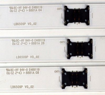 KIT DE LEDS ORIGINAL PARA TV SONY 12 PIEZAS / NUMERO DE PARTE LB6509P / LB6509P V0_02 / 8881A / 6509P00001 / 3F496 / Y131N / PANEL YLEM065CCU11 / DISPLAY T650QVN07.K / MODELO K-65S30C / K65S30C - Imagen 3