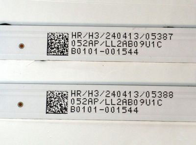 KIT DE LEDS ORIGINAL PARA TV TCL 4 PIEZAS / NUMERO DE PARTE 55HR330M07B5 V1 / 55HR332M12AH V0 / 55LJ / LL2AB09U1C / B0101-001545 / B0101-001544 / PANEL LVU550NDJL / DISPLAY ST5461D18-2 V2.1 / MODELO 55S571G - Imagen 2