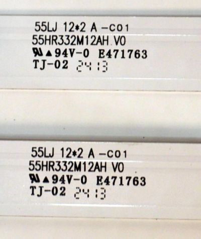 KIT DE LEDS ORIGINAL PARA TV TCL 4 PIEZAS / NUMERO DE PARTE 55HR330M07B5 V1 / 55HR332M12AH V0 / 55LJ / LL2AB09U1C / B0101-001545 / B0101-001544 / PANEL LVU550NDJL / DISPLAY ST5461D18-2 V2.1 / MODELO 55S571G - Imagen 5