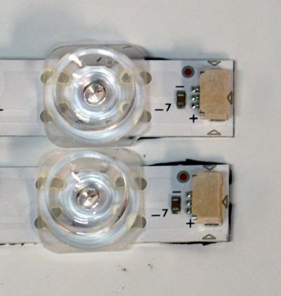 KIT DE LEDS ORIGINAL PARA TV TCL 4 PIEZAS / NUMERO DE PARTE 55HR330M07B5 V1 / 55HR332M12AH V0 / 55LJ / LL2AB09U1C / B0101-001545 / B0101-001544 / PANEL LVU550NDJL / DISPLAY ST5461D18-2 V2.1 / MODELO 55S571G - Imagen 7