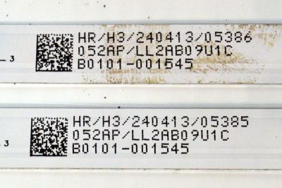 KIT DE LEDS ORIGINAL PARA TV TCL 4 PIEZAS / NUMERO DE PARTE 55HR330M07B5 V1 / 55HR332M12AH V0 / 55LJ / LL2AB09U1C / B0101-001545 / B0101-001544 / PANEL LVU550NDJL / DISPLAY ST5461D18-2 V2.1 / MODELO 55S571G - Imagen 3