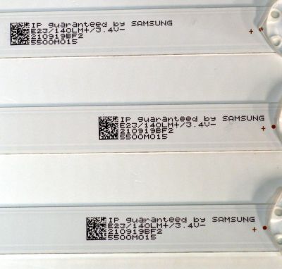 KIT DE LEDS ORIGINAL PARA TV RCA 3 PIEZAS / NUMERO DE PARTE 30355012001D / LED55D12A-ZC62AG-03D / 210919BF2 / 5500M015 / MODELO RTRU5529-CA - Imagen 3