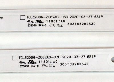 KIT DE LEDS ORIGINAL PARA TV PHILIPS 2 PIEZAS / NUMERO DE PARTE 303TC320053D / TCL32D06-ZC62AG-03D / 4C-LB320T-ZCP / 240327AC01 / TC3320M61 / PANEL LVF320CSDX E0003 / DISPLAY ST3151B07-2 VER.2.1 / MODELO 32PFL6573/F7 - Imagen 2