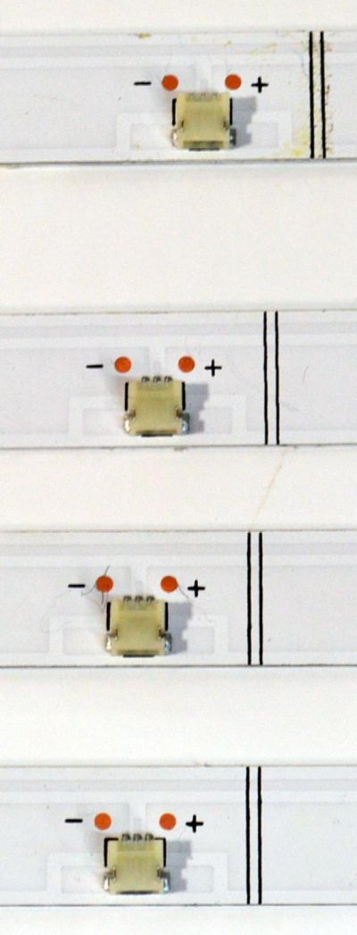 KIT DE LEDS ORIGINAL PARA TV VIZIO 4 PIEZAS / NUMERO DE PARTE JL.D550C1330-324AS-M / JL.D550C1330-324AS-M_V03 / 55F8 / 18BP2X2-9 / D250225 / 70401-02071  /PANEL BOEI550WQ1 / DISPLAY HV550QUB-F70 REV.2.0 / MODELO M55Q6-L4 / M55Q6-L4 LBVFN8KB - Imagen 4