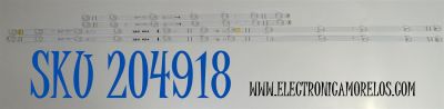 KIT DE LEDS ORIGINAL PARA TV TCL 4 PIEZAS / NUMERO DE PARTE 58HR332M12A1 / 58HR332M07B1 / 58HR332M12A1 V1-D09 / 58HR332M07B1 V1-D09 / HY-7000 (S) / 02VYJ / LK7A08U1C / N0101-000623-A00 / N0101-000624-A00 / DISPLAY CV580U3-L02 REV:01 / MODELO 58S571F