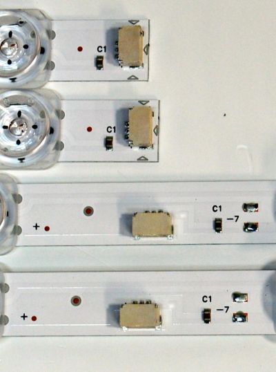 KIT DE LEDS ORIGINAL PARA TV TCL 4 PIEZAS / NUMERO DE PARTE 58HR332M12A1 / 58HR332M07B1 / 58HR332M12A1 V1-D09 / 58HR332M07B1 V1-D09 / HY-7000 (S) / 02VYJ / LK7A08U1C / N0101-000623-A00 / N0101-000624-A00 / DISPLAY CV580U3-L02 REV:01 / MODELO 58S571F - Imagen 3