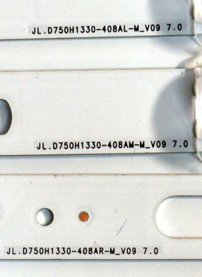 KIT DE LEDS ORIGINAL PARA TV SAMSUNG 12 PIEZAS / NUMERO DE PARTE BN96-58296A / BN96-58295A / BN96-58294A / JL.D750H1330-408AR-M_V09 7.0 / JL.D750H1330-408AL-M_V09 7.0 / PANEL CY-BD075HGHV2H / DISPLAY ST7461D03-4 V2.1 / MODELO UN75DU7200BXZA CB05 - Imagen 4