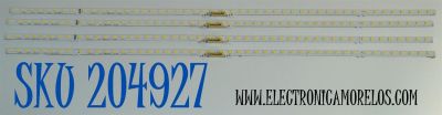 KIT DE LEDS ORIGINAL PARA TV SAMSUNG 4 PIEZAS / NUMERO DE PARTE LM41-01054A / L1_Q60A G5_DFM S48(1)_R1.1 V1B_100 / LM41-01054 / C  / PANEL CY-QC075FGHV7H / DISPLAY ST7461D04-1 V2.1 / MODELO QN75Q70CDFXZA / QN75Q70CDFXZA CD05
