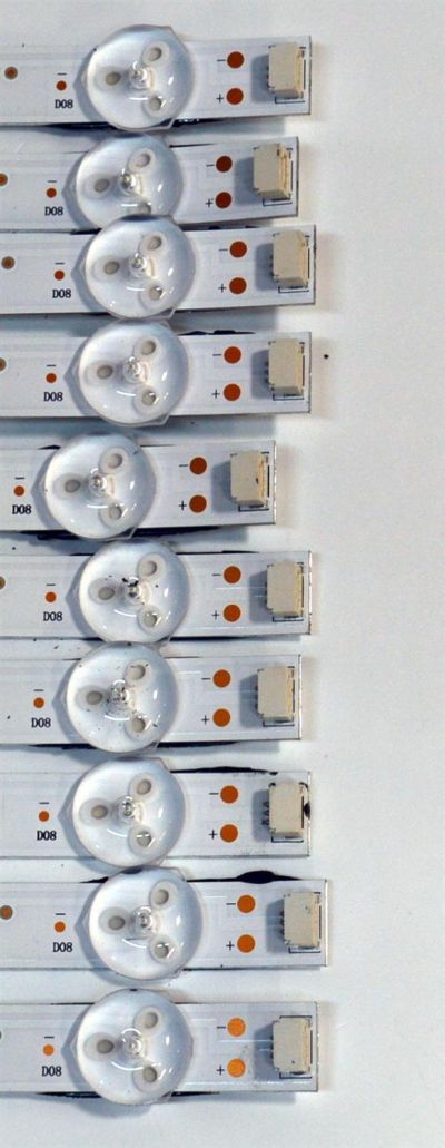 KIT DE LEDS ORIGINAL PARA TV PHILIPS 10 PIEZAS / NUMERO DE PARTE JL.D70081330-004AS-M / JL.D70081330-004AS-M_V01 / 21BF53-0 / D240603 / T302 26095 / 4L-ZX070T-JF001C / PANEL LVU700CHDX / T8-70D6220-LPY002 / DISPLAY CV700U2-T01 / MODELO 70PUL7553/F7 - Imagen 4