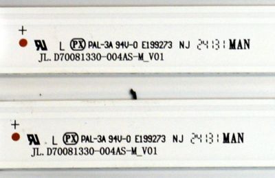 KIT DE LEDS ORIGINAL PARA TV PHILIPS 10 PIEZAS / NUMERO DE PARTE JL.D70081330-004AS-M / JL.D70081330-004AS-M_V01 / 21BF53-0 / D240603 / T302 26095 / 4L-ZX070T-JF001C / PANEL LVU700CHDX / T8-70D6220-LPY002 / DISPLAY CV700U2-T01 / MODELO 70PUL7553/F7 - Imagen 3