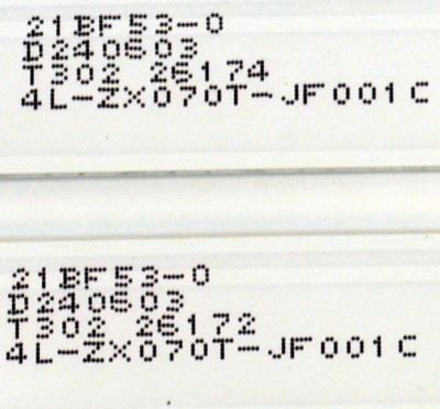 KIT DE LEDS ORIGINAL PARA TV PHILIPS 10 PIEZAS / NUMERO DE PARTE JL.D70081330-004AS-M / JL.D70081330-004AS-M_V01 / 21BF53-0 / D240603 / T302 26095 / 4L-ZX070T-JF001C / PANEL LVU700CHDX / T8-70D6220-LPY002 / DISPLAY CV700U2-T01 / MODELO 70PUL7553/F7 - Imagen 2