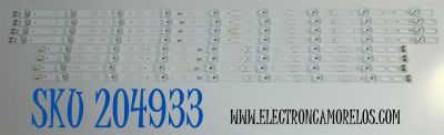 KIT DE LEDS ORIGINAL PARA TV SAMSUNG 8 PIEZAS / NUMERO DE PARTE BN96-58292A / BN96-58293A / LM41-01154A / LM41-01153A / L1_DU7K_G0_CFM_R9 (1) / L1_DU7K_G0_CFM_L7 (1) / R1.2_XBM_100_7.5Pi / PANEL CY-BD070HGSV2H / MODELO UN70U8000FBXZA GB02