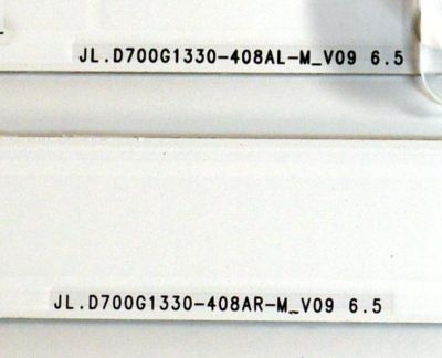 KIT DE LEDS ORIGINAL PARA TV SAMSUNG 8 PIEZAS / NUMERO DE PARTE BN96-58293A / BN96-58292A / JL.D700G1330-408AL-M_V09 6.5 / JL.D700G1330-408AR-M_V09 6.5 / PANEL CY-BD070HGDV1H / DISPLAY JE695R3HE1K / BN96-54406A / MODELO UN70DU6900DXZA / UN70DU7200DXZA - Imagen 4
