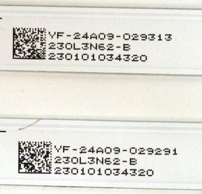 KIT DE LEDS ORIGINAL PARA TV VIZIO 4 PIEZAS / NUMERO DE PARTE 261501019172 / 06-3-50S1-EMC-4X9-0D22-934X12-240325 / 230L3N62-B / 230101034320 / PANEL HK500WLEDM-JHV2H / DISPLAY PT500GT04-1 VER.1.1 / MODELO V4K50M-0807 - Imagen 4