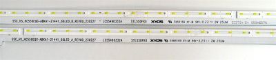 KIT DE LEDS ORIGINAL PARA TV LG 2 PIEZAS / NUMERO DE PARTE LC55490332A / LC55490333A / SSC_HS_HC550EQG_ABKA1-21441_66LED_B_REV00_230227 / STL550FK0 / 55QNED75 / PANEL HC550EQG-ABKA1-2144 / DISPLAY HV550QUB-F1D / MODELO 55QNED75ARA / 55QNED75ARA.BUSFJLR - Imagen 2