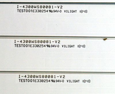 KIT DE LEDS ORIGINAL PARA TV VIZIO 5 PIEZAS / NUMERO DE PARTE 4300WS80081 / I-4300WS80081-V2 / 0563802205218ZF / DISPLAY T430HVN01.0 / MODELO D43F-F2 / D43F-F2 LWZ2VNPV - Imagen 4