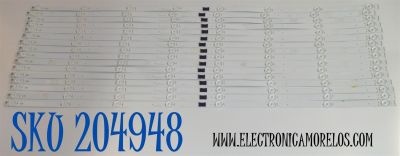 KIT DE LEDS ORIGINAL PARA TV SONY 16 PIEZAS / NUMERO DE PARTE LB8500R / LB8500R V0_02 / 8500R00002 / PANEL YLEM085CCU11 / DISPLAY T850QVN04.9 / MODELO K-85S30C / K85S30C