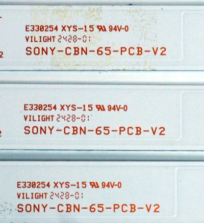 KIT DE LEDS ORIGINAL PARA TV SONY 20 PIEZAS / NUMERO DE PARTE SONY-CBN-65-PCB-V2 / J2534FC / YC65F / PANEL YDDM065DGS11 / DISPLAY ST6451D07-6 V2.2 / MODELO XR-65X90CL / XR65X90CL - Imagen 3