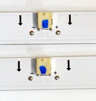 KIT DE LEDS ORIGINAL PARA TV ONN 2 PIEZAS / NUMERO DE PARTE MS-L6491 / MS-L6491 V1 / LB-C240-G5C1-Z-4-12-W-N-1A / M240 A5 C H 3L / PANEL C240Y24-G5 / DISPLAY PT236AT05-1 VER.1.0 / MODELO 100012590 24" - Imagen 2