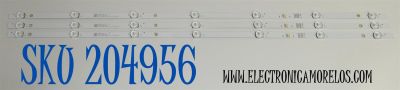 KIT DE LEDS ORIGINAL PARA TV ONN 3 PIEZAS / NUMERO DE PARTE MS-L3215 / MS-L3215 V3 / M208- A4 C J 3C / LB-C400-G7N-F-C-12-X91 / PANEL C400Y19-5C / DISPLAY V400HJ9-PE1 REV.C4 / MODELO 100097810 40"