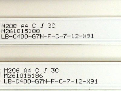 KIT DE LEDS ORIGINAL PARA TV ONN 3 PIEZAS / NUMERO DE PARTE MS-L3215 / MS-L3215 V3 / M208- A4 C J 3C / LB-C400-G7N-F-C-12-X91 / PANEL C400Y19-5C / DISPLAY V400HJ9-PE1 REV.C4 / MODELO 100097810 40" - Imagen 2