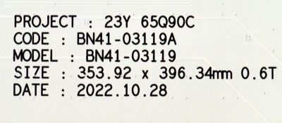 KIT DE LEDS ORIGINAL PARA TV SAMSUNG 8 PIEZAS / NUMERO DE PARTE BN97-21329A / BN41-03119A / BN41-03119 / 21329A / BN41-03119A-KBT / DFVC2421 / 23Y 65Q90C / PANEL CY-TD065RMAV2H / DISPLAY T650QVN08.T / BN96-57566A / MODELO QN65QN90D / QN65QN90DDFXZA AB01 - Imagen 2