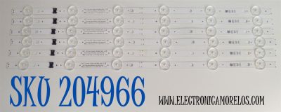 KIT DE LEDS ORIGINAL PARA TV LG 6 PIEZAS / NUMERO DE PARTE EAV65058501 / SSC_Y23 SLIM TRIDENT_50UR80_BOE_A_S / SSC_Y23 SLIM TRIDENT_50UR80_BOE_A_PTN0.5_REV00_221028 / BOE500N2 / PANEL NC500TQG-VBKHA / DISPLAY HF500QUB-F2D / MODELO 50UR8000AUA.BUSFLJM