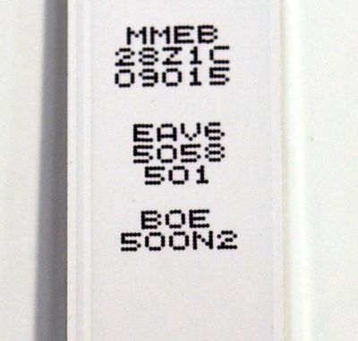 KIT DE LEDS ORIGINAL PARA TV LG 6 PIEZAS / NUMERO DE PARTE EAV65058501 / SSC_Y23 SLIM TRIDENT_50UR80_BOE_A_S / SSC_Y23 SLIM TRIDENT_50UR80_BOE_A_PTN0.5_REV00_221028 / BOE500N2 / PANEL NC500TQG-VBKHA / DISPLAY HF500QUB-F2D / MODELO 50UR8000AUA.BUSFLJM - Imagen 2