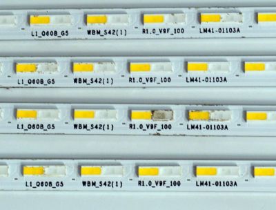 KIT DE LEDS ORIGINAL PARA TV SAMSUNG 4 PIEZAS / NUMERO DE PARTE LM41-01103A / L1_Q60B_G5 WBM_S42(1) R1.0_V9F_100 / PANEL CY-QD075HGHV1H / DISPLAY ST7461D03-1 V2.1 / MODELO QN75Q60DDFXZA / QN75Q60DDFXZA CA02 - Imagen 3