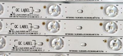 KIT DE LEDS ORIGINAL PARA TV HISENSE 32 PIEZAS / NUMERO DE PARTE BK75E7KA / CRH-BK75E7KA3030T321636W-REV1.2 / HD750H3U62-TALDKCM2B1 / 2023063002 / RSAG7.820.13706/ROH VER.A / 24087X / 27904200 / PANEL HD750H3U73-T0LN / DISPLAY HV750QUB-E94 / MODELO 75U75N - Imagen 2