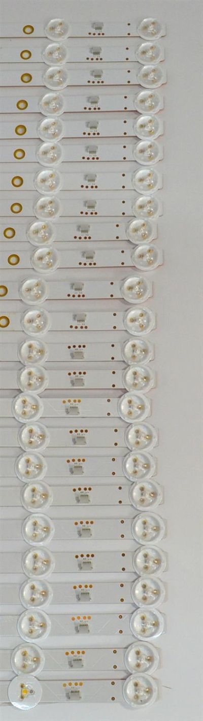 KIT DE LEDS ORIGINAL PARA TV VIZIO 24 PIEZAS / NUMERO DE PARTE SVA750A14 / SVA750A14_3535_12LED_REV03_R_161110 / SVA750A14_3535_12LED_REV03_L_161110 / 58.75S0H.E04 / 58.75S0H.E03 / PY64132B / PY64131B / MODELO M75-E1 / M75-E1 LTMAEMMU / V755-J04 - Imagen 4