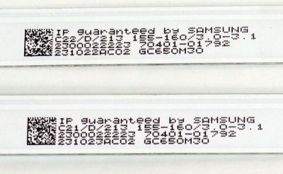 KIT DE LEDS ORIGINAL PARA TV VIZIO 8 PIEZAS / NUMERO DE PARTE 303GC650056CD / GC65D07-ZC46AG-11CD / 2300022223 / 70401-01792 / GC650M30 / 231022AC02 / PANEL BOEI650WQ1 / DISPLAY HV650QUB-F72 REV.1.0 / MODELO V655-J04 - Imagen 2