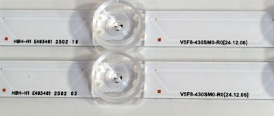 KIT DE LEDS ORIGINAL PARA TV SAMSUNG 2 PIEZAS / NUMERO DE PARTE BN96-60372A / V5F8-430SM0-R / 60372A / HBH-H1 / PANEL CY-BF043HGNV3H / DISPLAY V430DJ1-Q01 4E7 / BN96-59942A / MODELO UN43U8000FBXZA / UN43U8000FBXZA DD02 - Imagen 3