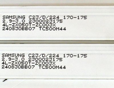 KIT DE LEDS ORIGINAL PARA TV PHILIPS 2 PIEZAS / NUMERO DE PARTE 303TC500045D / TCL50D14-ZC42AG-08D / 2300023175 / AL-ZX050T-ZC003X / 240830BB07 / TC500M44 / PANEL LVU500CHDX E0728 / DISPLAY CV500U5-L04 REV:02 / MODELO 50PUL7552/F7 - Imagen 3