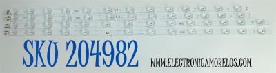 KIT DE LEDS ORIGINAL PARA TV SAMSUNG 4 PIEZAS / NUMERO DE PARTE BN96-60377A / BN96-60376A / LM41-01198A / LM41-01199A / L1_FU8K_F5 / CFM_R14(1) /R1.0_YBD_100_6Pi / L1_FU8K / L13(1)_R1.0 / 60377A / 60376A / PANEL CY-BF065HGSV7H / MODELO UN65U8000FDXZA