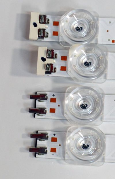 KIT DE LEDS ORIGINAL PARA TV SAMSUNG 4 PIEZAS / NUMERO DE PARTE BN96-60377A / BN96-60376A / LM41-01198A / LM41-01199A / L1_FU8K_F5 / CFM_R14(1) /R1.0_YBD_100_6Pi / L1_FU8K / L13(1)_R1.0 / 60377A / 60376A / PANEL CY-BF065HGSV7H / MODELO UN65U8000FDXZA - Imagen 2